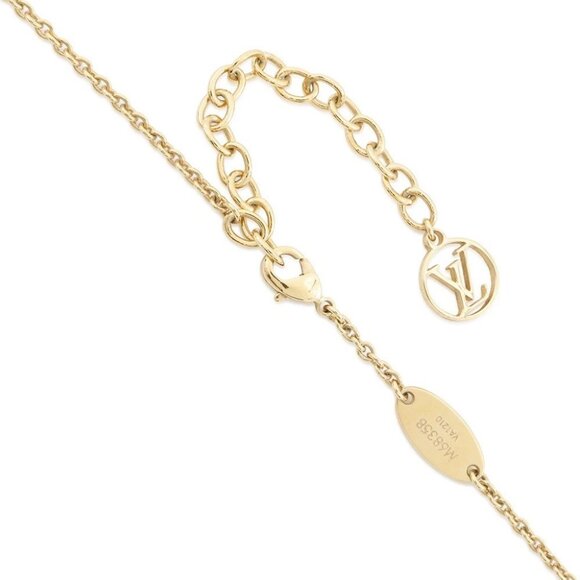 LOUIS VUITTON Collier Essential V Perle Resin(Pearl)/Metal Gold - Picture 5 of 13